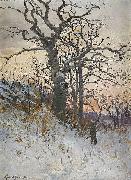 Karl Konrad Simonsson The old oak china oil painting artist